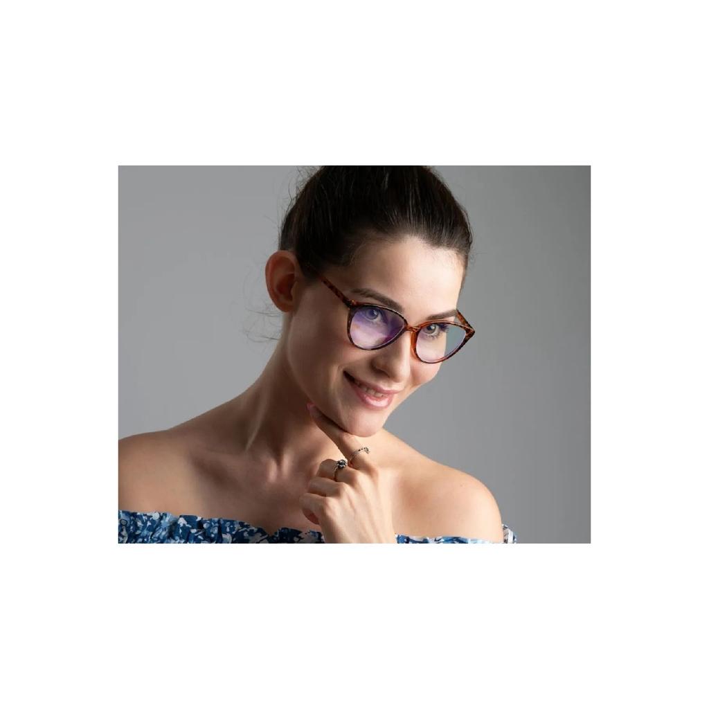 Очки Talia Leopard с фильтром синего света, оптически совместимые линзы можно заменить