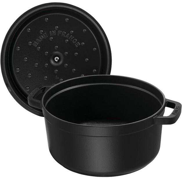 Casserole Zwilling Staub Round 20cm Black 2.2l (1102025)