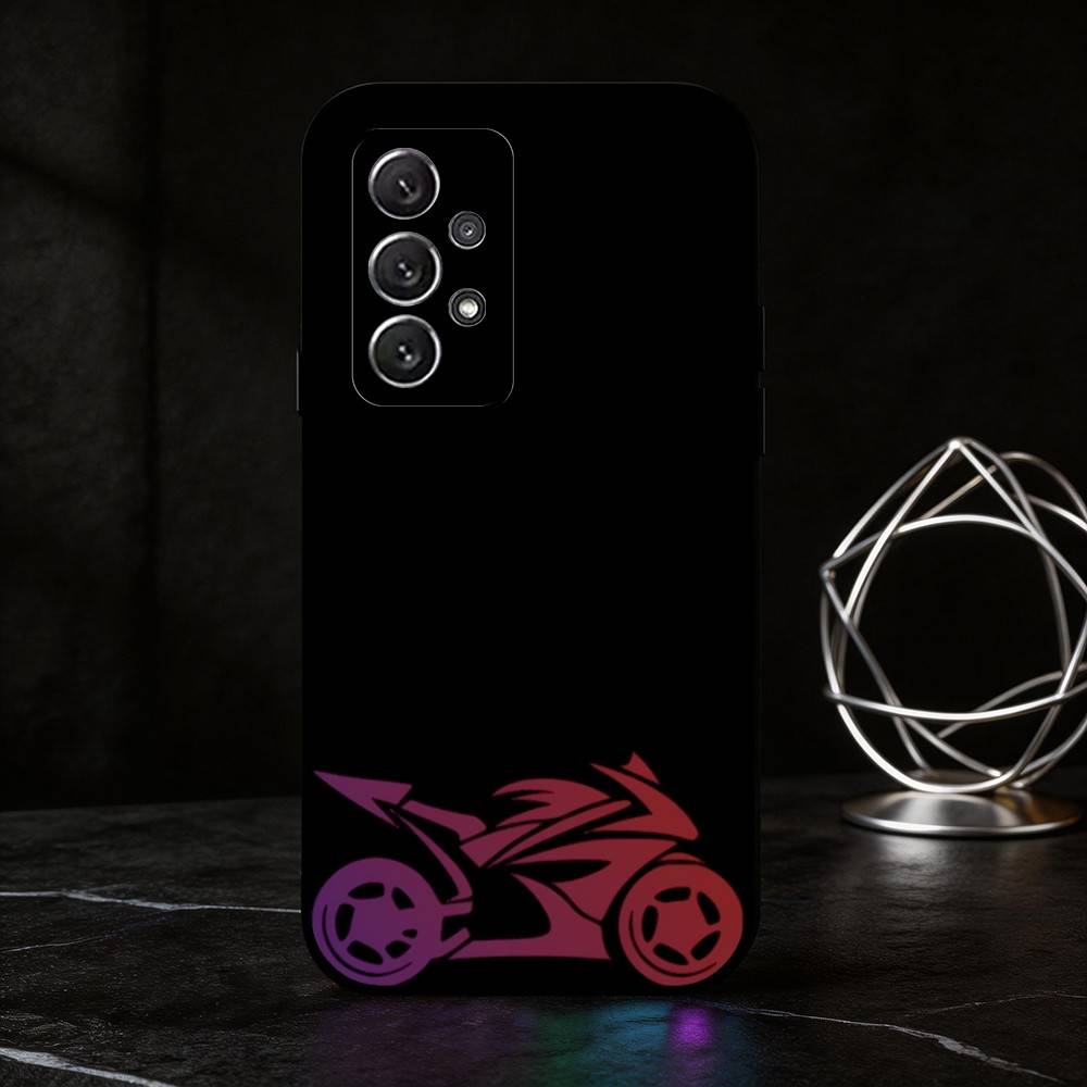 L-Line motorcycle phone Case For Samsung S25,24,21,22,23,30,Ultra,20,Plus,Fe,Lite,Note Soft Black Cover