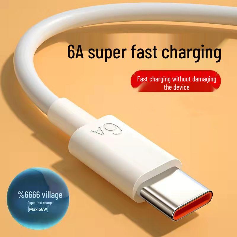 Кабель для сверхбыстрой зарядки Type-C 6A, 66 Вт Flash Charge, Совместим с Huawei