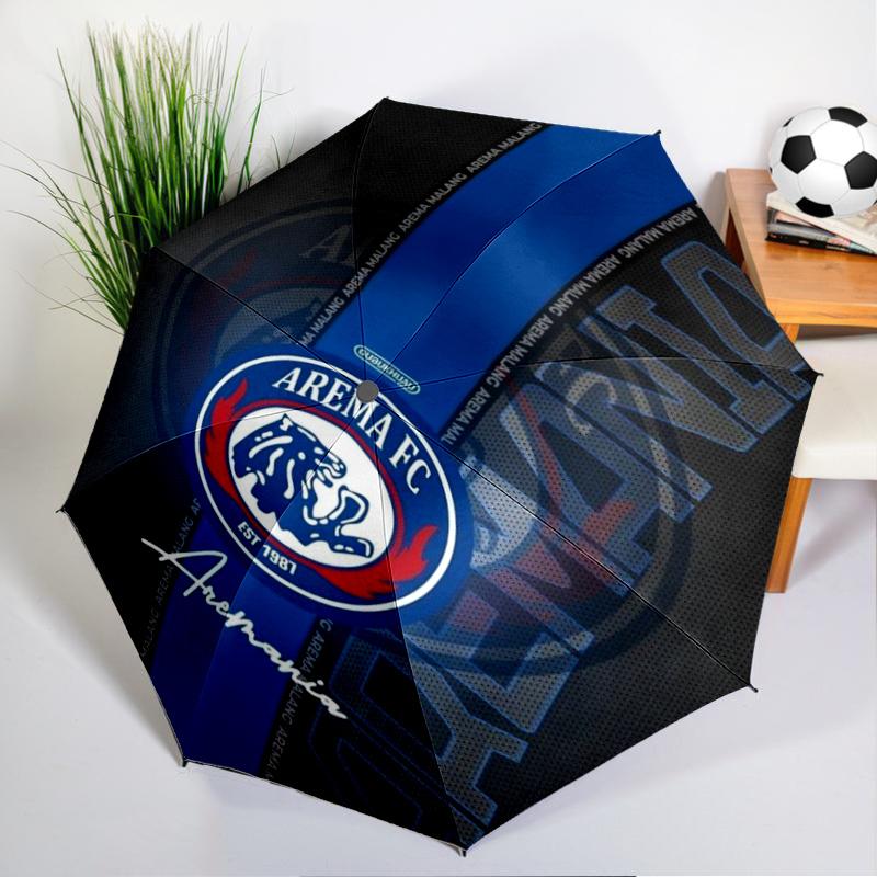 Arema Football club Printed Automatic Umbrella, 8-Frame for Travel, camping, Casual Umbrella, Essential Gift for for family and friends