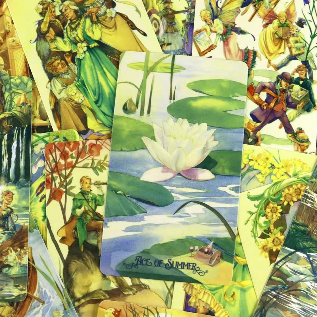 Викторианское Таро Фей, Викторианское общество фей с этой прекрасно иллюстрированной колодой из 78 карт на основе RWS 10,3*6 см