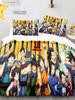 2026 Hot Sale Japanese Anime Dragon Ball Son Goku Bedding Set Quilt Cover Twin Full Bedroom Bed Decor for Teens Best Gifts