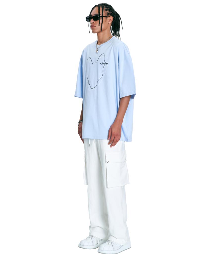 WARDOG Line Drawing T-Shirt Powder Blue