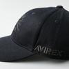 AVIREX ARMY Military Embroidered 6-Panel Low Cap Baseball Cap Hat Men's Full Cap (JP, Alphabet, Free Size, US BASE black)