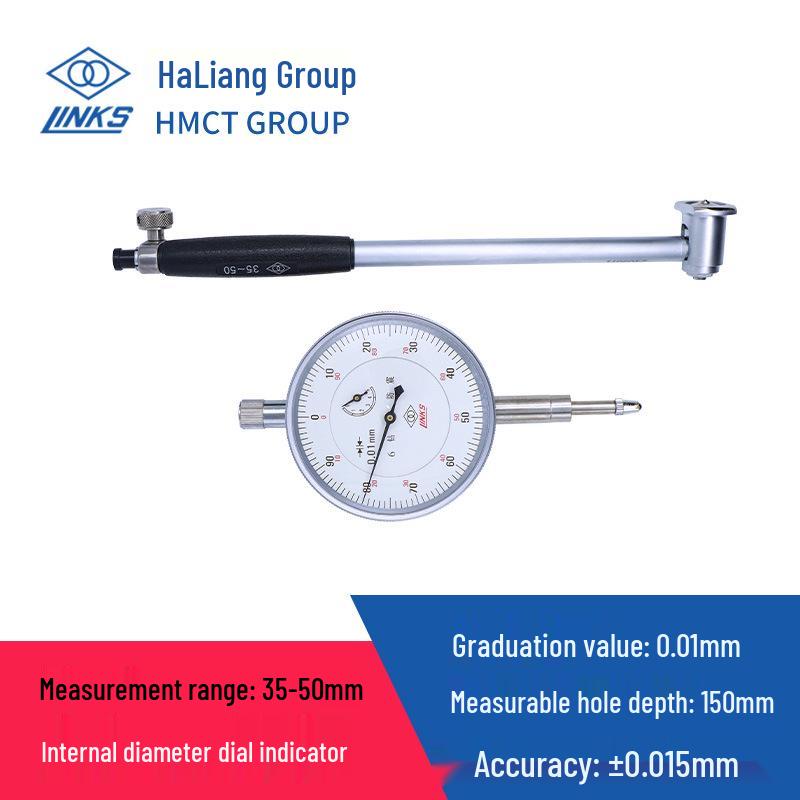 Haolang Shockproof Dial Indicator 18-35mm with Probe, Grade 1 Cylinder Bore Measurement Tool.