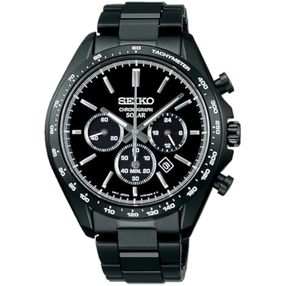 [Seiko Watch] Seiko Selection Solar Chronograph The Standard Men's SBPY169 All Black