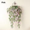 1 Pcs Beautiful Fashion Fake Plant Flowers Wall Artificial Hanging Lavender Vine Flower Rattan Home Garden Decoration