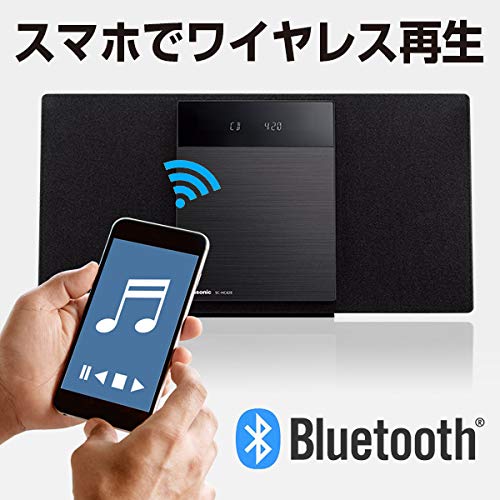 Panasonic Мини компонентный 2-диапазонный Bluetooth-совместимый цифровой 5-дисковый чейнджер с функцией записи на USB-накопитель FM/AM SC-HC420-S