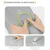 Press-to-Inflate Inflatable Booster Seat Plush Fabric Travel Press Leg Stool  Air Travel