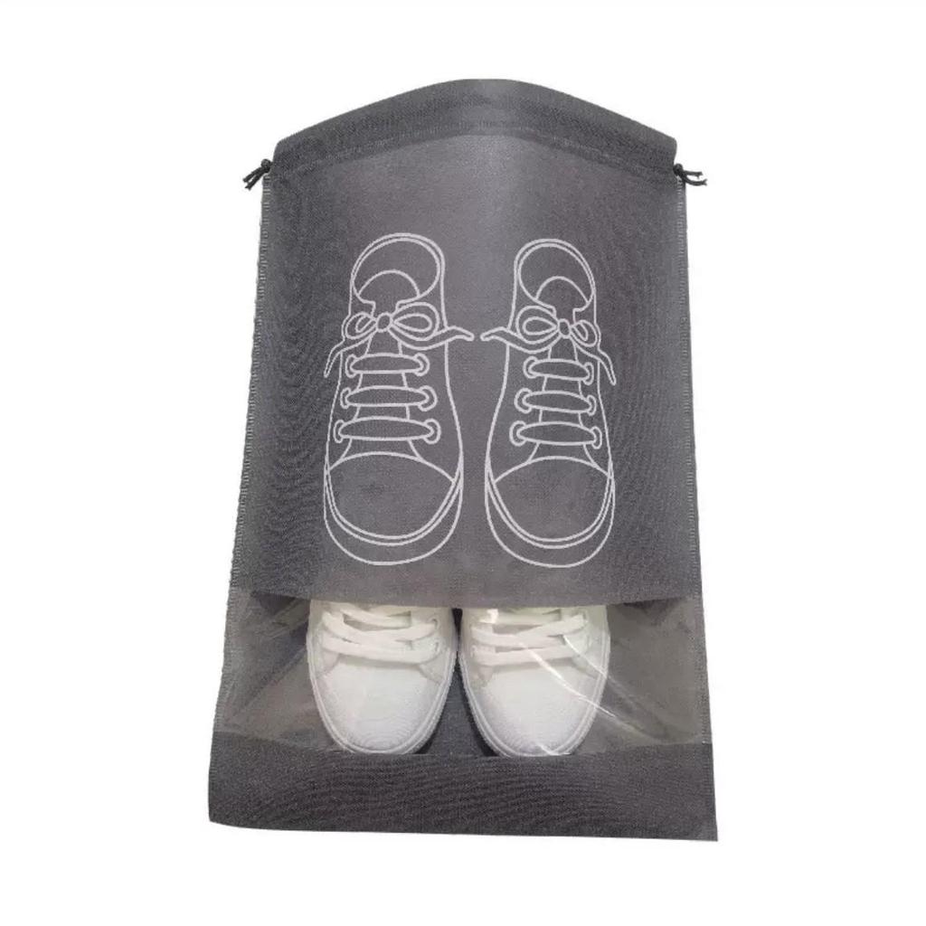 Large Dust-Proof Non-Woven Shoe Storage Drawstring Bag for Travel