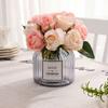 Plastic Simulation Rose Flower 12 Head Fake Flowers Artificial Rose Bouquet  Outdoor Garden Decor