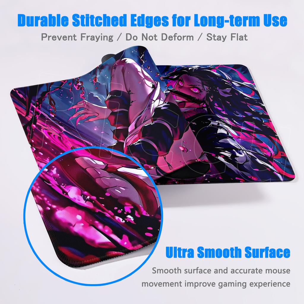 Новый Kawaii Девушка Незуко Камадо Коврик для мыши Ноутбук Аниме HD Печать Игровая Клавиатура Ковер Убийца Демонов Коврик для мыши ПК Милый Игровой Настольный Коврик