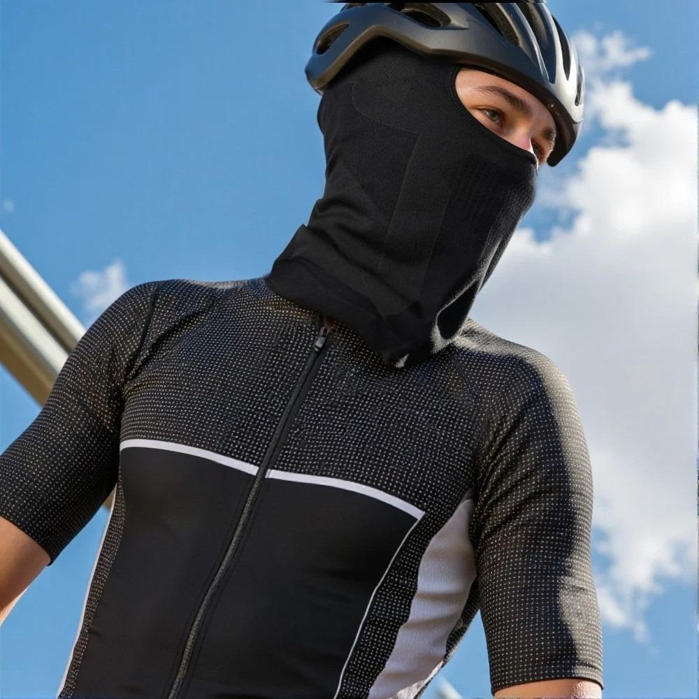 Дышащий мотоциклетный балаклава-маска для лица Зимняя лыжная ветрозащитная маска Высокоэластичный подшлемник Защита от холода Велосипедный шарф для велоспорта