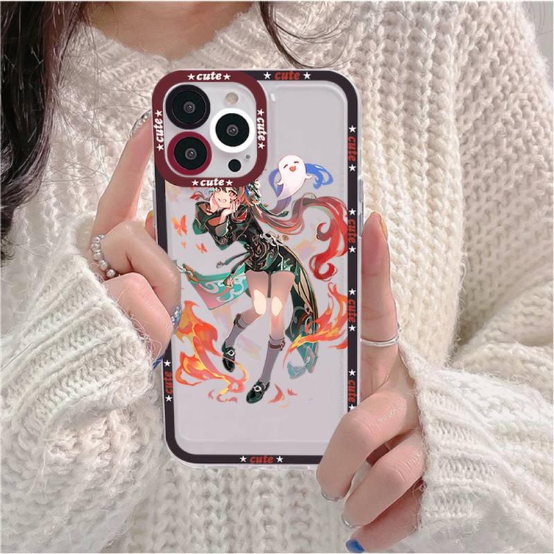 Чехол для телефона Genshin Hu Tao для iPhone 11 12 13 Mini Pro Max 14 Pro Max