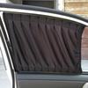 2 Pcs/Set Car Curtain Automobile Window Sunshade Polyester Sun Visor Blinds Cover Front Rear Windows Car-Styling