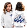 Детские толстовки, свободная спортивная рубашка с капюшоном и принтом, модная спортивная рубашка