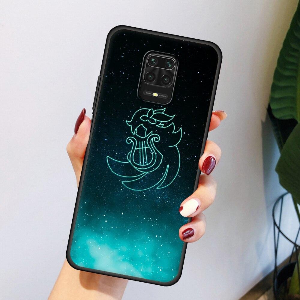 Аниме genshin Impact Constellation eula для Xiaomi Redmi Note 9S 9 8 7 10 Pro 8T 9C 9A 8A K40 Мягкий чехол для телефона из ТПУ черный чехол