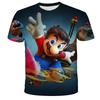 MINISO Child Game Super Mario Bros T Shirt Kids Boy Cartoon Clothes Tops Tees Boys T-shirt Luigi Mario T-shirts Children's Short Sleeve