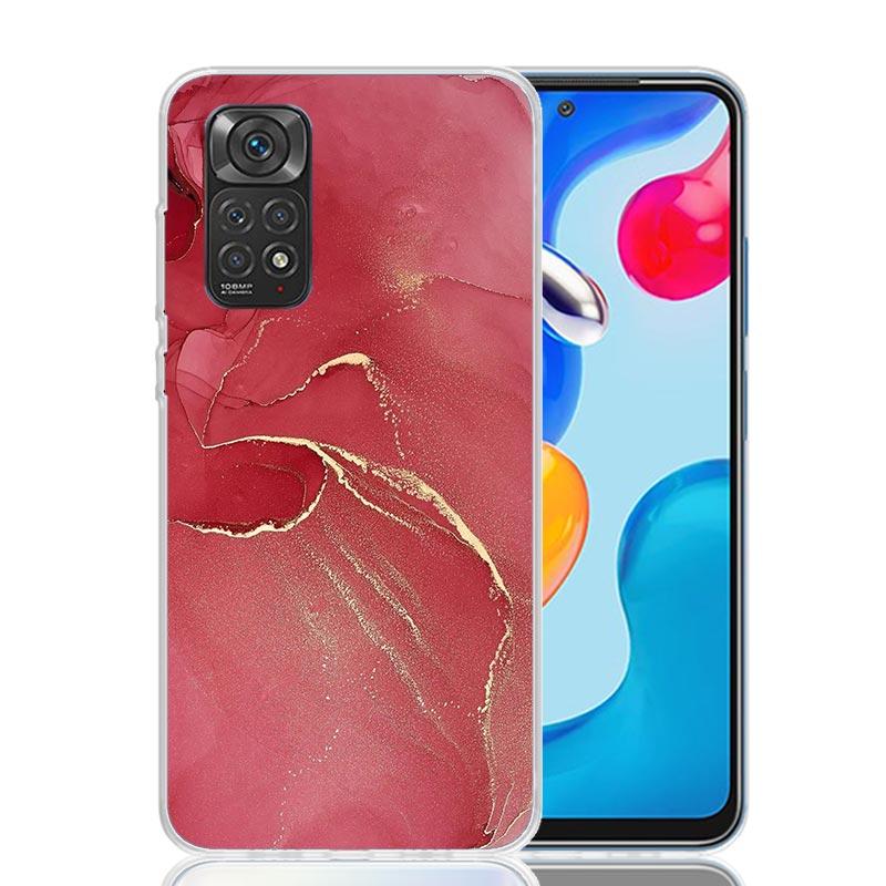 Granite Marble Phone Case For Xiaomi Redmi Note 13 14 15 Pro Plus 12S 12 14S 11S 11E 10 10S 11 11T 5G 4G Cover Coque Redmi Note