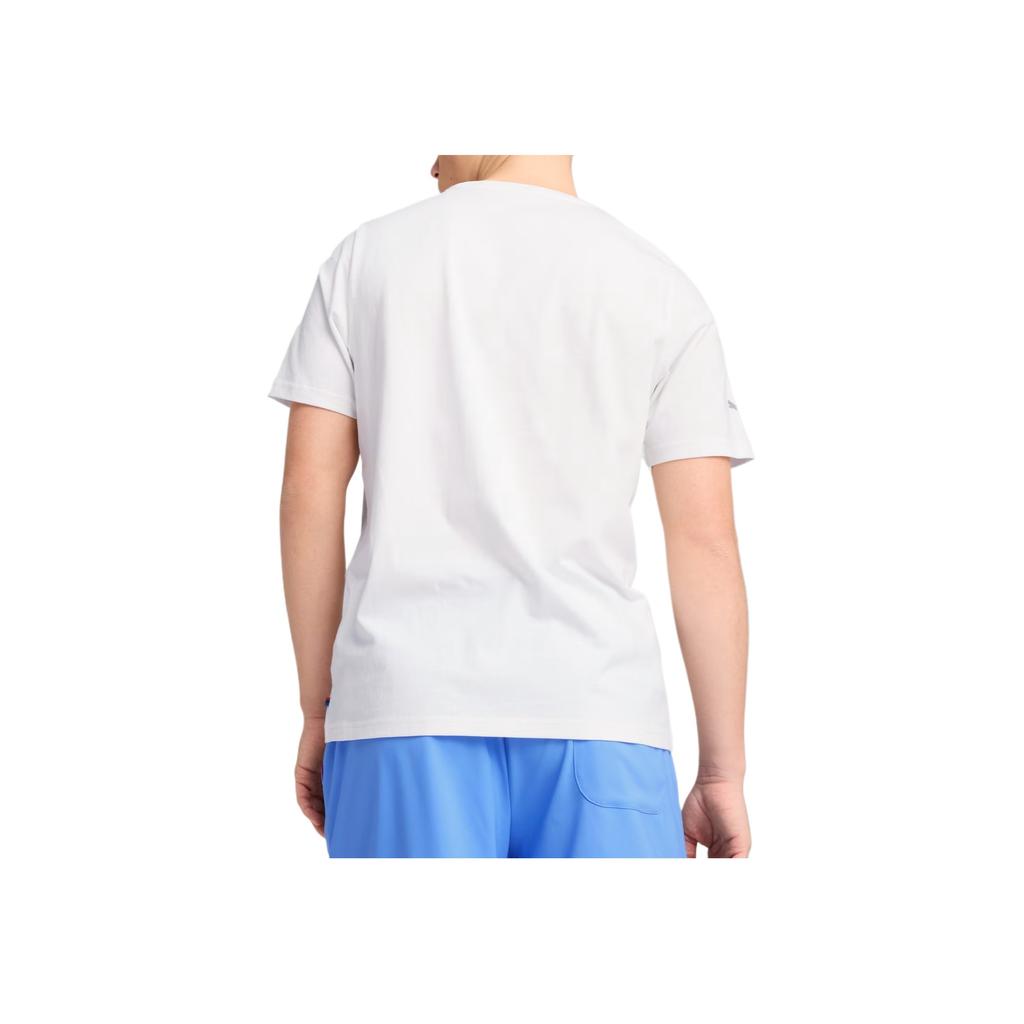 Puma Bmw M Motorsport Essentials Series Приятная к коже Минималистичная Универсальная Футболка с коротким рукавом Мужские топы 632358-02