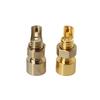 1/2Pcs Universal Pin Socket Female Socket Mmcx Pure Copper Gold Plated Built-In Hreaded Nut Holder Headphone Plug
