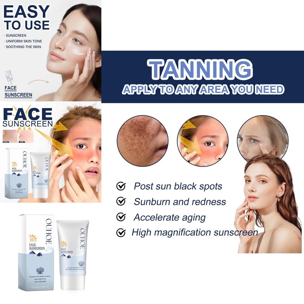 Ouhoe Lightweight Face Protection Cream Moisturizing Hydrating Non-greasy Formula For Skin Care