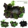 Reptile Feeding Bowl Vivarium Water Drinking Resin Dish Pet Tortoise Gecko Snake