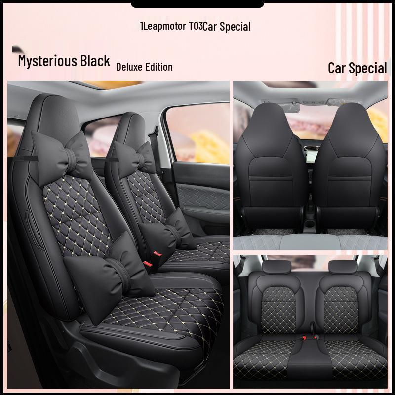 Fashion Leather Sports Seat Cover for Leapmotor T03 - All-Season Cushion