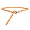 Mei Mary European and american fashion belt, women's korean style genuine leather knotted belt, cowhide leather belt, holeless belt