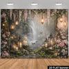 2D Магический Сказочный Лес Фотофон со Свечами и Бабочками