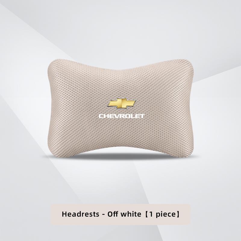tnfmx4 Ice Silk Car Seat Headrest Waist Cushion Neck Pillow For Chevrolet Cruze Sonic Silverado Corvette Camaro Suburban Trailblazer
