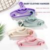 10 Pcs Children Hangers Portable Plastic Display Hangers Windproof Hangers Baby Clothing Organizer