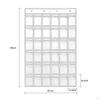 36 Classroom Pocket Charts for Cellphones and Calculators Holder Wall Door Mount Hanging Organizer