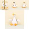 Adorable White Goose Plush Toy Keychain Cartoon Duck Doll Backpack Charm