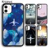 Мягкий чехол для телефона Krajews airplane Travel Flying для iPhone 14 5 SE 6s 7 8 plus XR XS 11 12 13 pro max Samsung S21 S22ultra