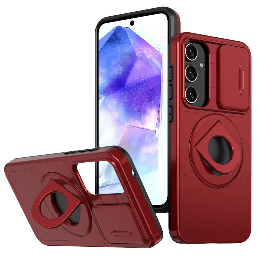 Чехол для Samsung Galaxy A35 5G со шторкой для камеры, TPU+PC, Защита для телефона