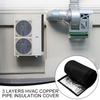 Изоляция медных труб для кондиционеров, теплоизоляция для шлангов кондиционеров, универсальная изоляция для шлангов и воздуховодов, крышка для вентиляционных отверстий, аксессуары для выхлопных труб