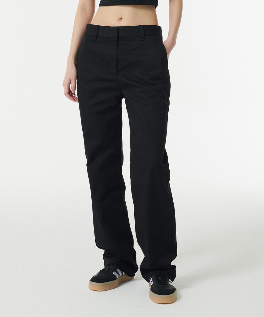 MUSINSA STANDARD WOMAN Women'S Heavyweight Cp Regular Fit Chino Pants [Black]