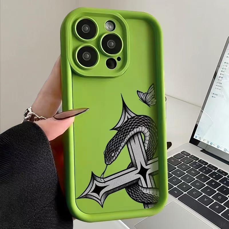 Новая змея подходит для чехла для мобильного телефона iphone16pro, Apple 15 противоударный 14 крест 13promax Европа и Америка 12x.