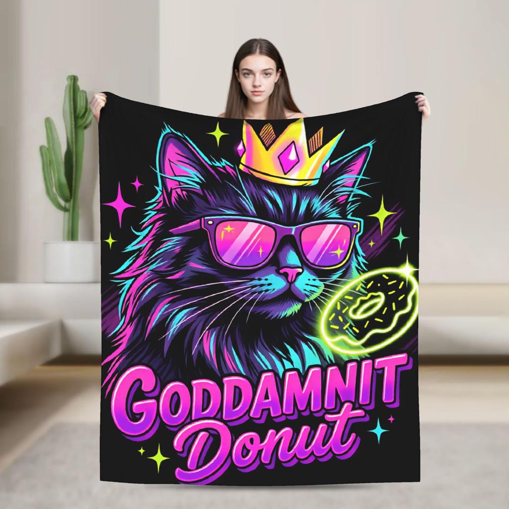 Princess Donut Dungeon Crawler Poster Blankets Quality Warm Comfy Bedding Throws Winter Travel Car Bedroom Casual Bedspread