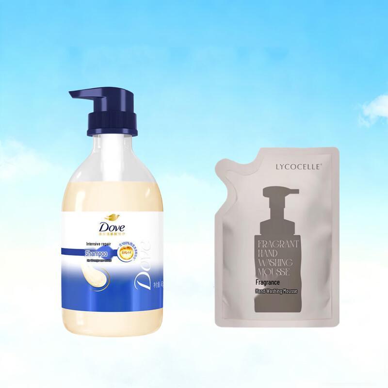 Dove Nourishing Moisture Shampoo & Lycocelle Hand Wash Bundle