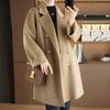 Женское пальто из 100% шерсти TIDENOVEL Осеннее шерстяное длинное пальто Ручной работы Пальто-бушлат Зимняя теплая шерстяная длинная куртка Пальто