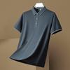 Summer New Men's Short-Sleeved T-shirt Youth Polo Shirt Solid Color Thin Lapels Fashion