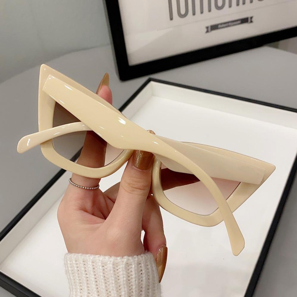 Punk Leopard Print Eyewear UV400 Wide Legs Sun Glasses Fashion Cat Eye Sunglasses  Travel