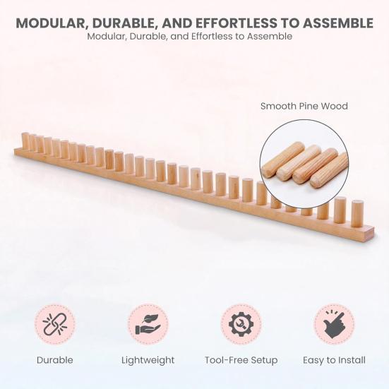 Толстая пряжа, одеяло, ткацкий станок, регулируемый ткацкий станок, деревянная колышковая рама, пряжа для одеяла, вязальный станок для одеял ручной работы