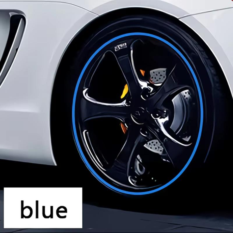 8M Flexible Wheel Rim Guard Tape Auto Hub Edge Anti-Collision Trim Universal Car Wheel Anti-Scratch Decor Strips Interior Mirrors 6