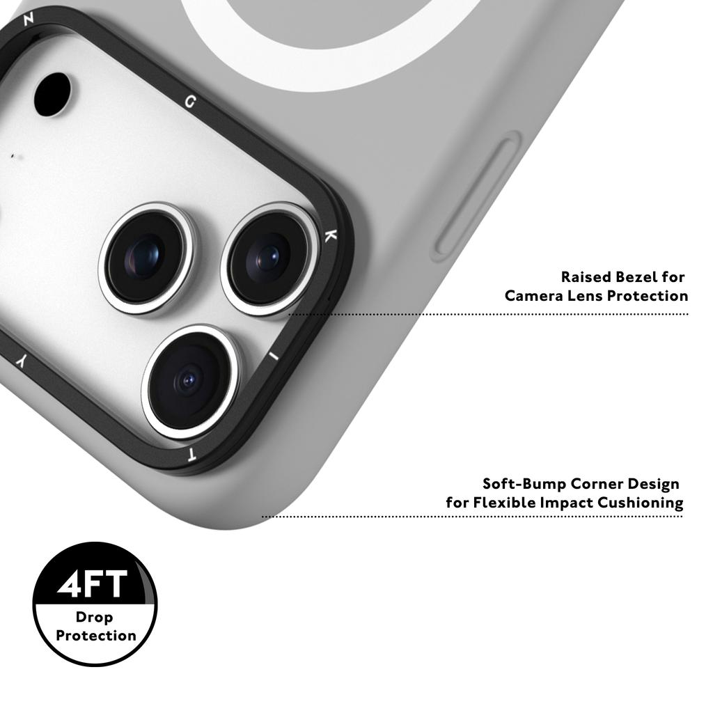 YOUNGKIT For iPhone 17 Pro Max Case Compatible with MagSafe Lens Kickstand Silicone Phone Cover