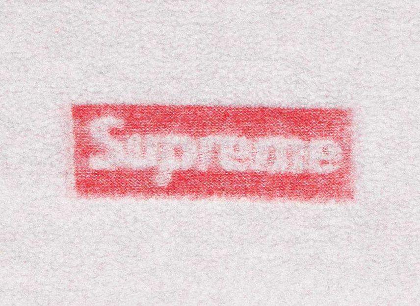 Supreme Худи с логотипом Inside Out, меланжево-серый