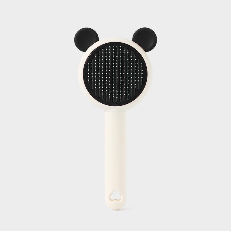 Pet Comb Cleaning Supplies Brush One-click Hair Removal Beauty Dog Comb Stainless Steel Hair Removal Self-cleaning Hair Removal Comb